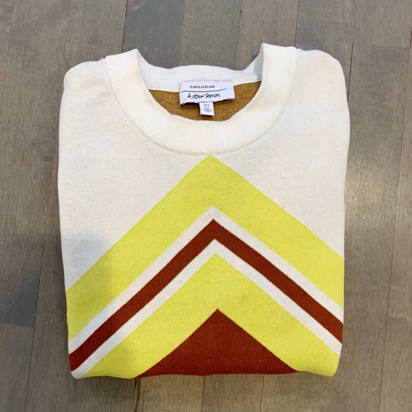 & Other Stories Colorblock Sweater (M) - Picture 3 of 5